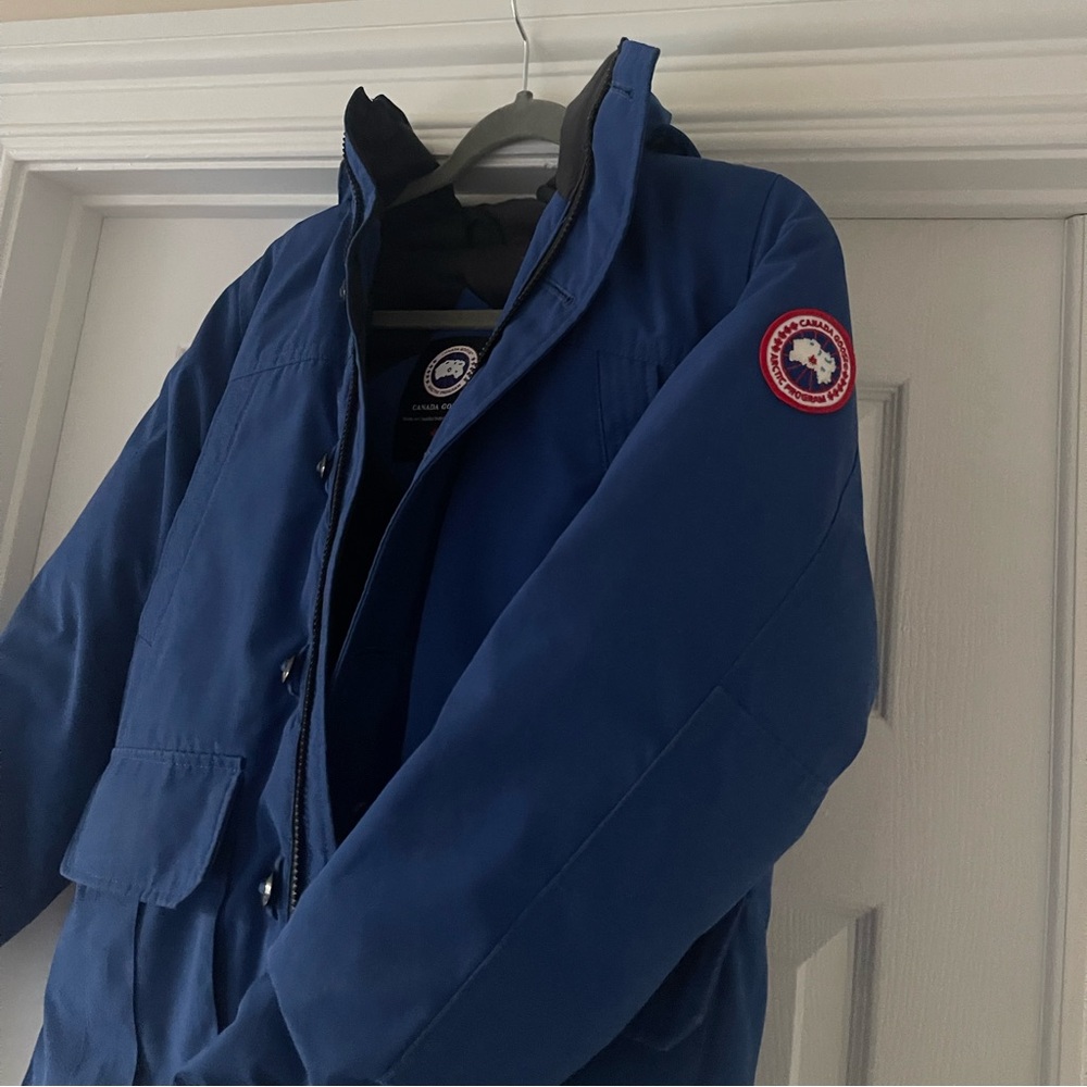 Canada Goose Boys Vernon Parka - Kids Blue Winter Coat Jacket size Large 14-16